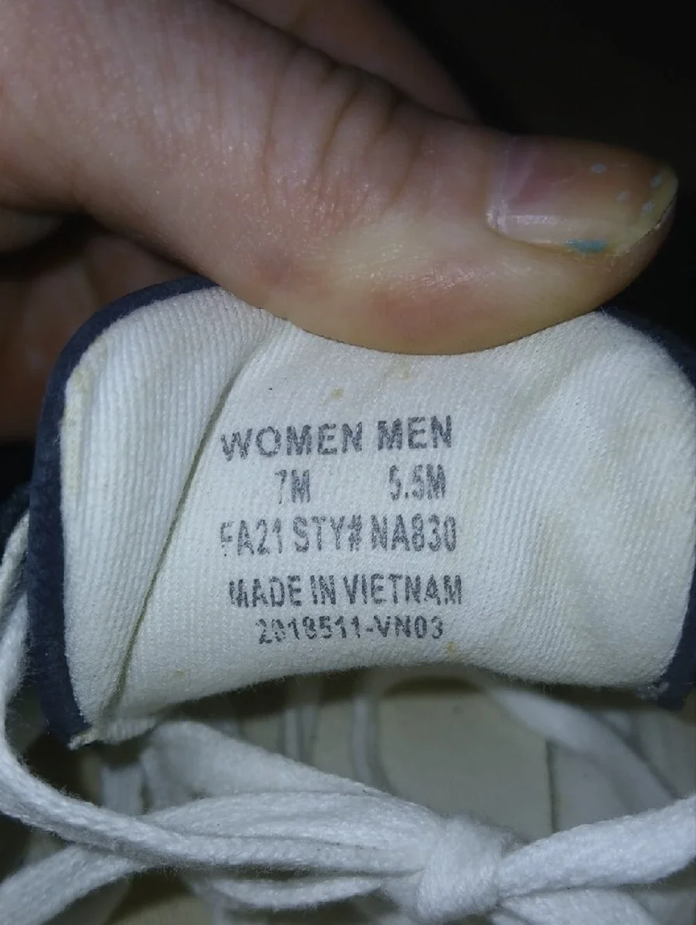 Madewell Unisex Navy Sneakers with Pink Heel and Tan Trim Sz: W 7 M 5.5